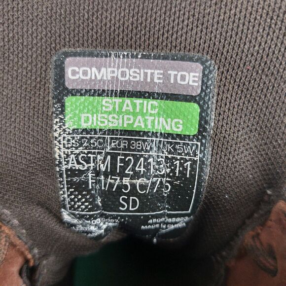 Ariat Women's 7.5C Casual Mid Lace SD Composite Toe Brown Work Boots #10020097 - Picture 6 of 7